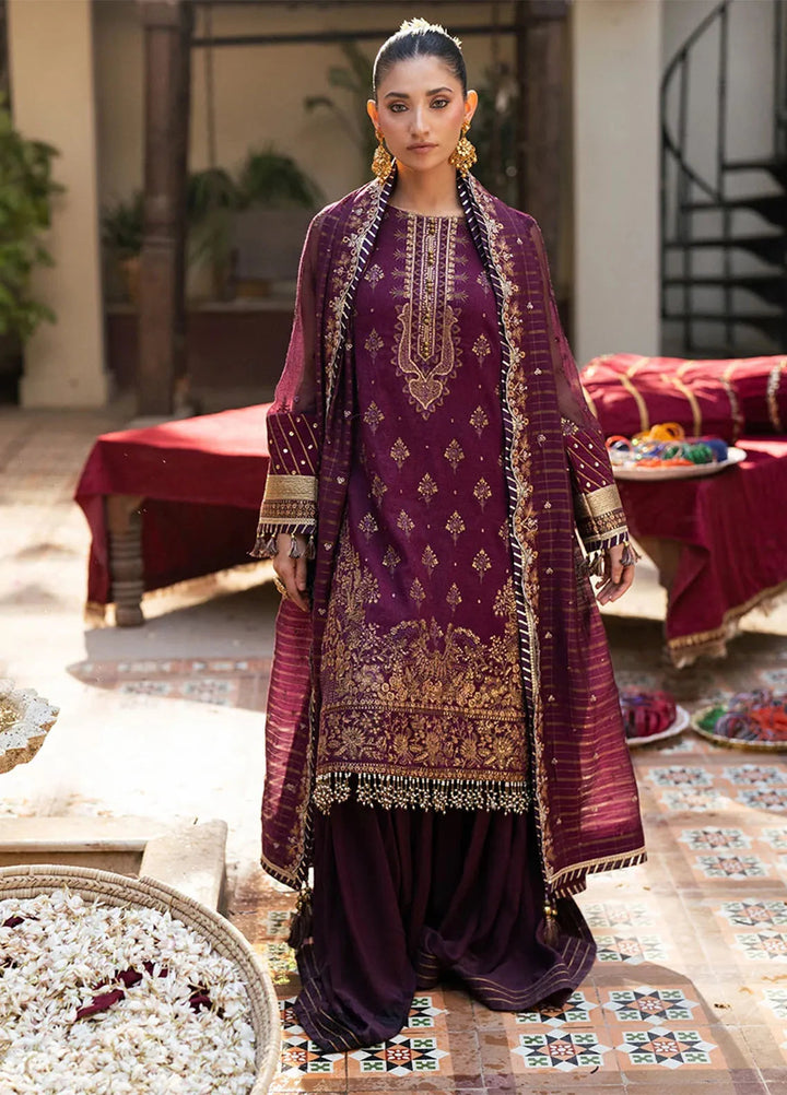 Shan e Festive by Salitex Embroidered Zari Suits Unstitched 3 Piece SUNW6JI040UT - Festive Collection