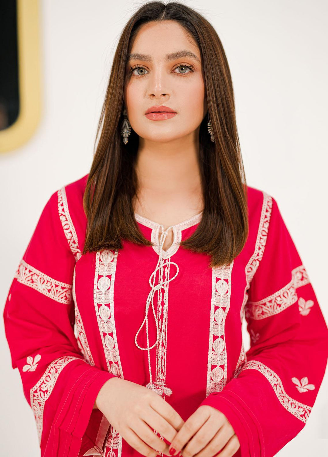 Shanyera Casual Pret Embroidered Lawn 2 Piece Suit SHN22SC B3 - Ethnic Fuchsia
