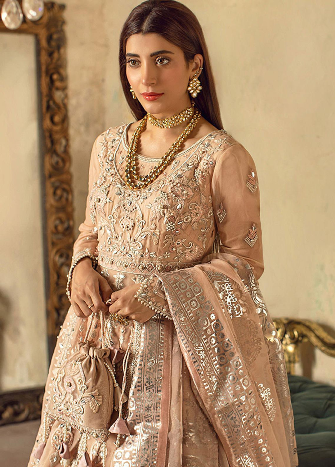 Sheeba Kapadia Embroidered Organza Suits Unstitched 3 Piece SHK21BR 01-Filia - Festive Collection