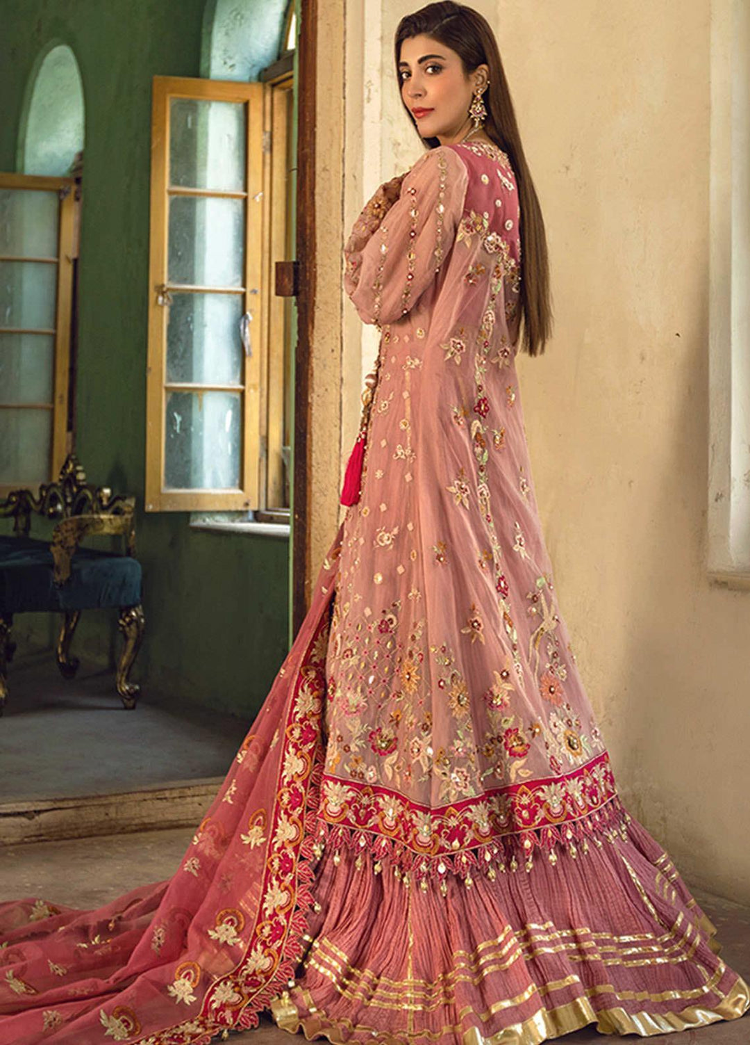 Sheeba Kapadia Embroidered Chiffon Suits Unstitched 3 Piece SHK21BR 02-Layan - Festive Collection