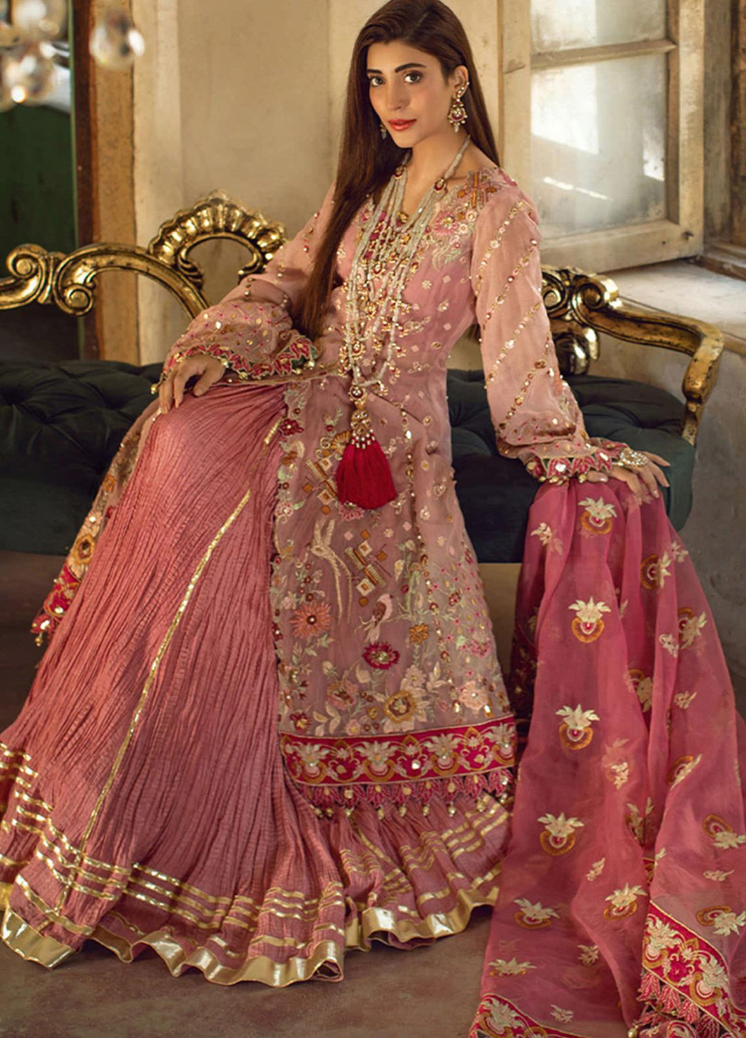 Sheeba Kapadia Embroidered Chiffon Suits Unstitched 3 Piece SHK21BR 02-Layan - Festive Collection