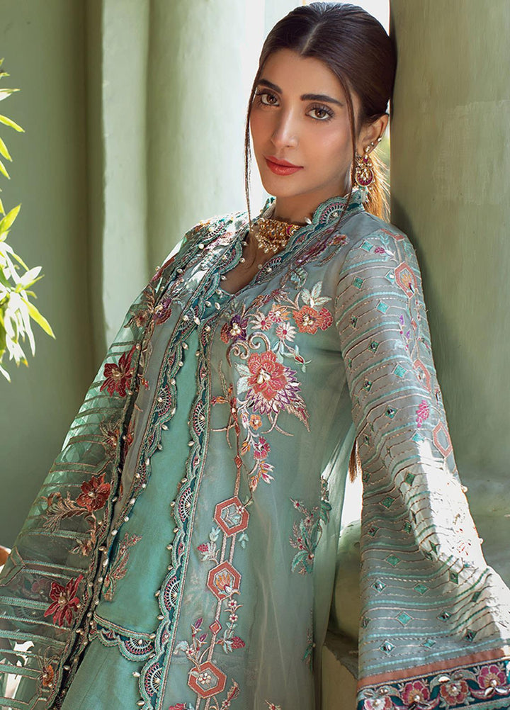 Sheeba Kapadia Embroidered Chiffon Suits Unstitched 3 Piece SHK21BR 10-Paloma - Festive Collection