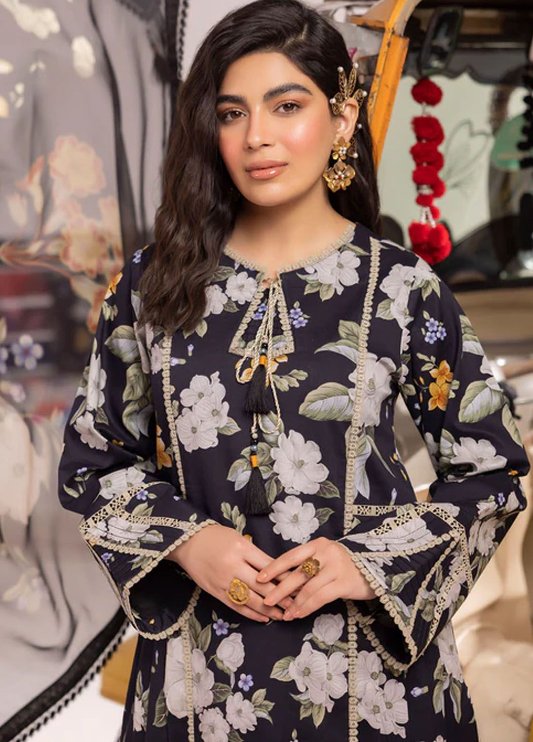 Sheen by Alizeh Fashion Printed Lawn Suits Unstitched 3 Piece AFB24SH D-02 Flora - Summer Collection