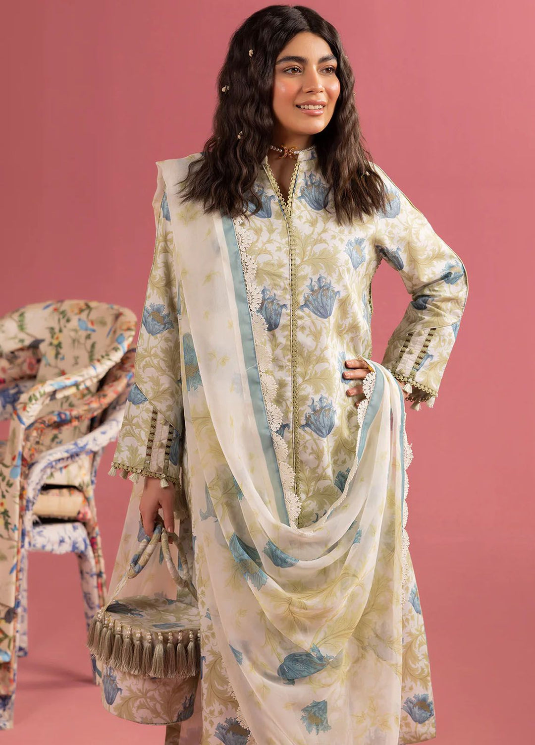 Sheen by Alizeh Fashion Printed Lawn Suits Unstitched 3 Piece AFB24SH D-05 Tesoro - Summer Collection