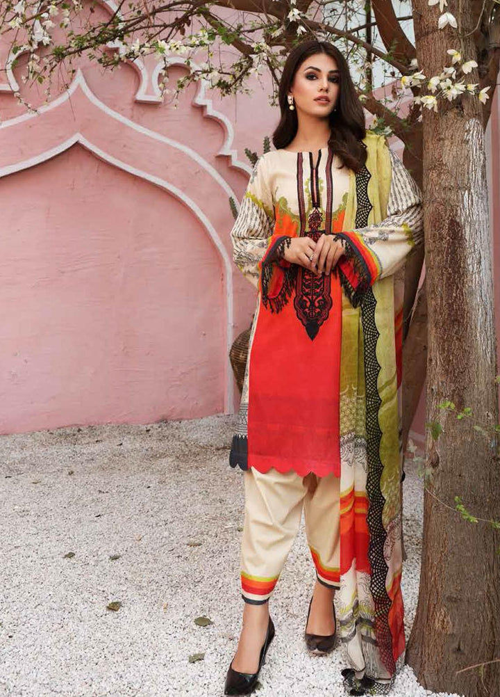 Sheen by Charizma Embroidered Lawn Suits Unstitched 3 Piece CRZ21SH Color Therapy SH-03 - Summer Collection