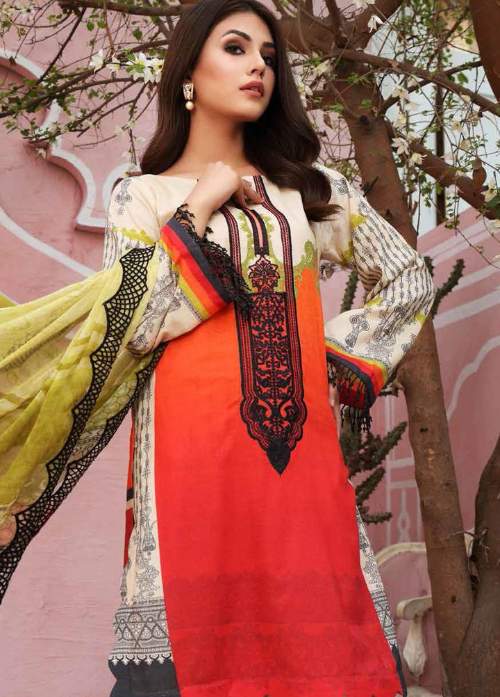 Sheen by Charizma Embroidered Lawn Suits Unstitched 3 Piece CRZ21SH Color Therapy SH-03 - Summer Collection