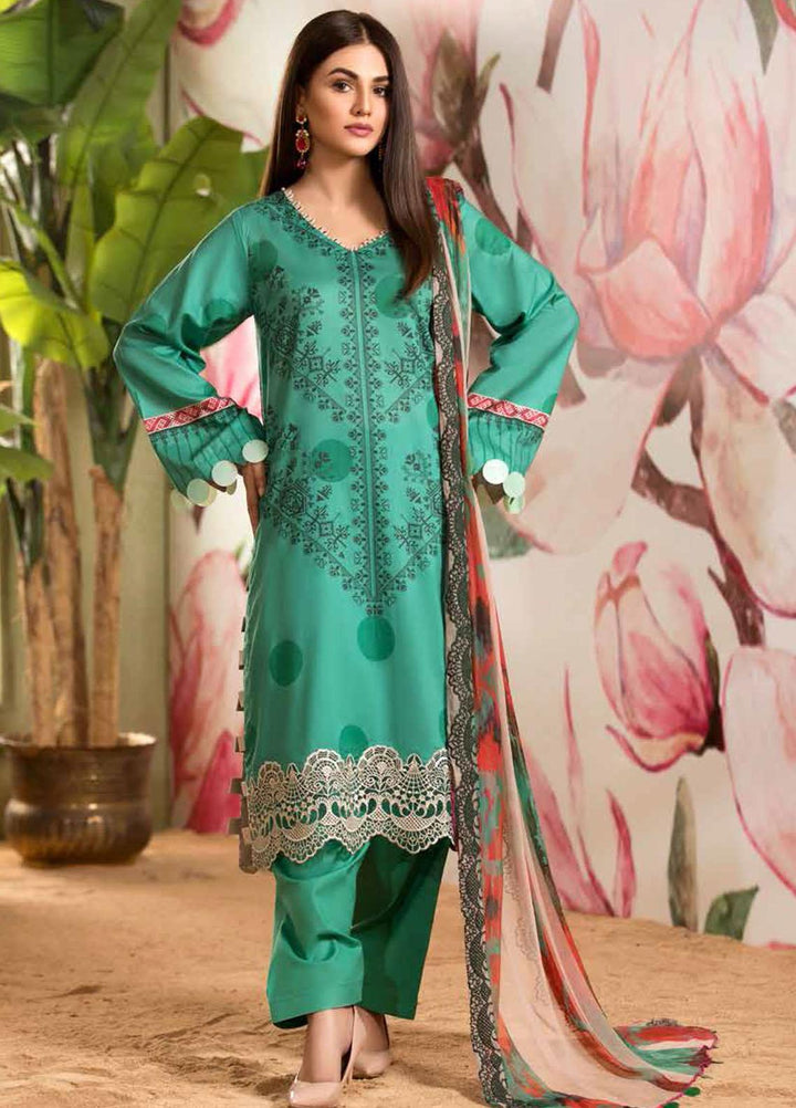 Sheen by Charizma Embroidered Lawn Suits Unstitched 3 Piece CRZ21SH Mountain Meadow SH-02 - Summer Collection