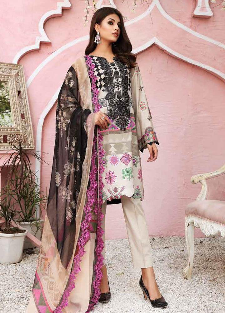 Sheen by Charizma Embroidered Lawn Suits Unstitched 3 Piece CRZ21SH Serene Moods SH-01-B - Summer Collection