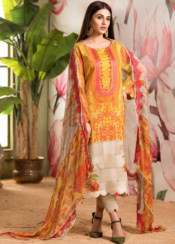 Sheen by Charizma Embroidered Lawn Suits Unstitched 3 Piece CRZ21SH Vivid Days SH-08 - Summer Collection