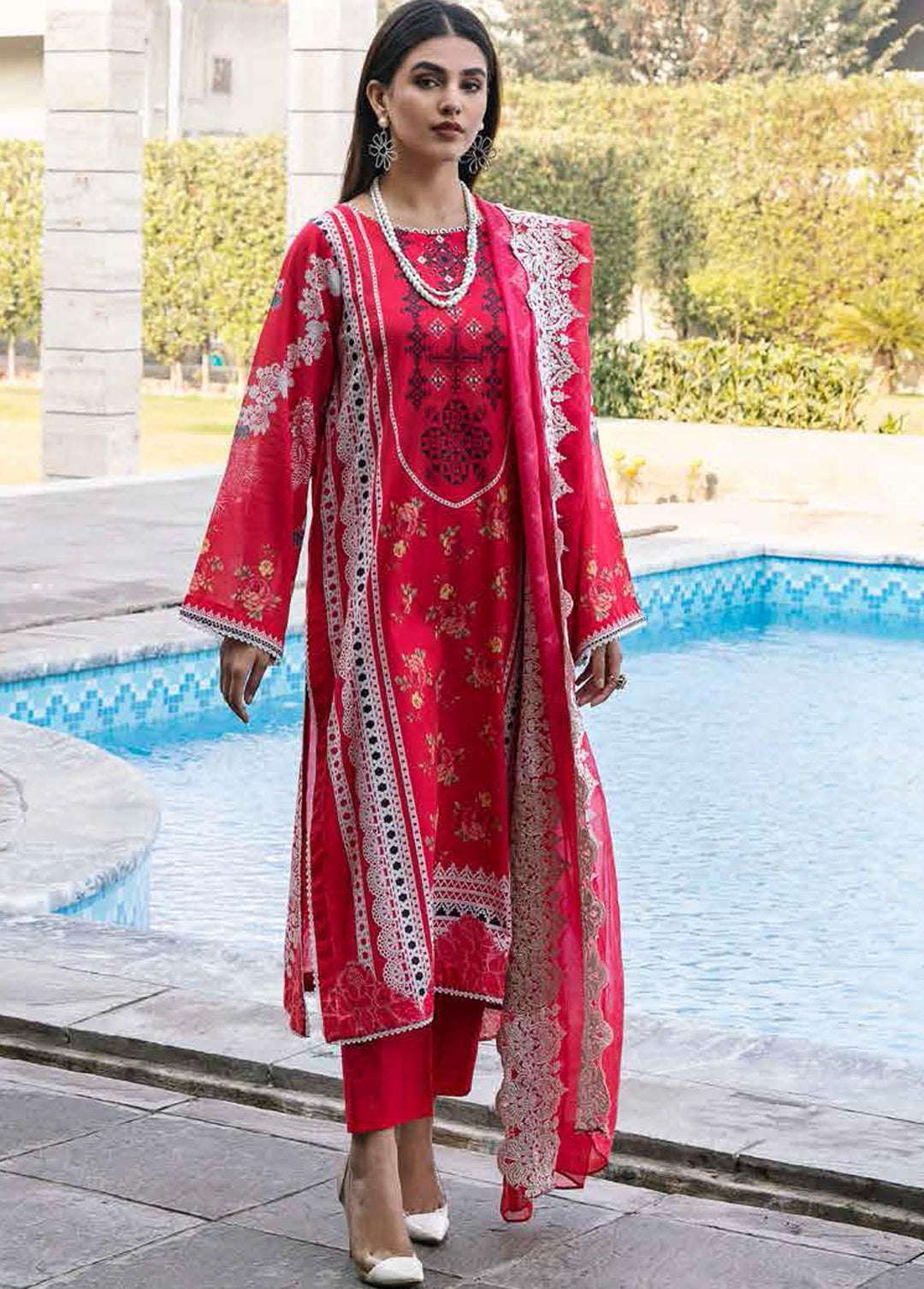 Sheen by Charizma Embroidered Lawn Suits Unstitched 3 Piece CRZ23S PEC-06 - Summer Collection