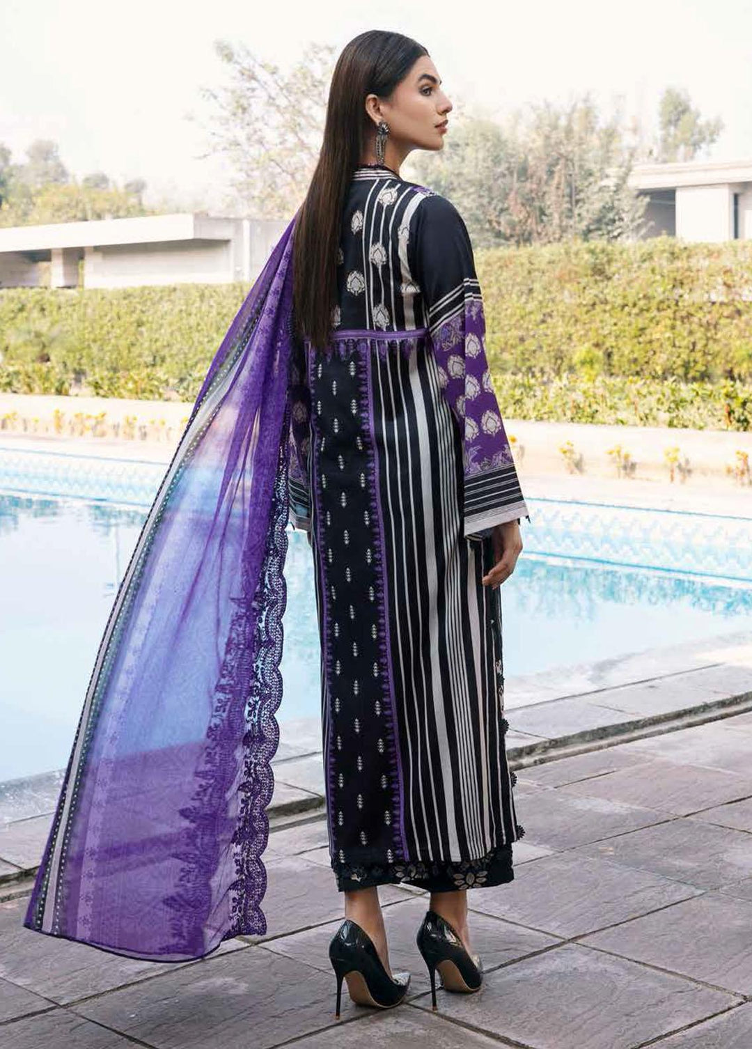 Sheen by Charizma Embroidered Lawn Suits Unstitched 3 Piece CRZ23S PEC-08 - Summer Collection