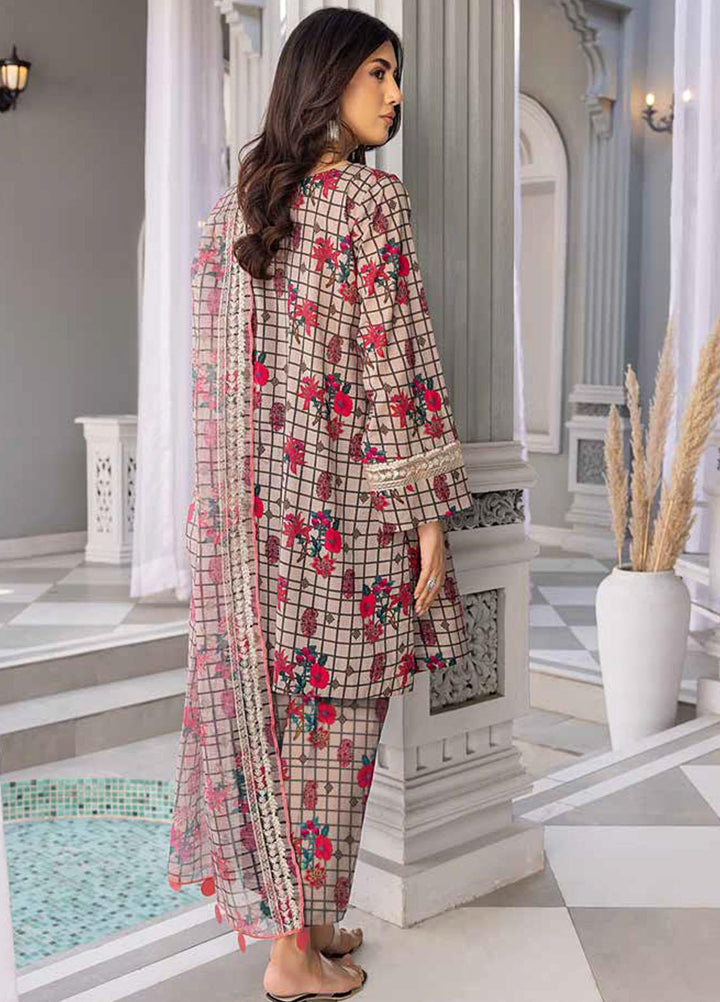 Sheen By Charizma Embroidered Lawn Suits Unstitched 3 Piece CRZ23SH SH-12 - Summer Collection