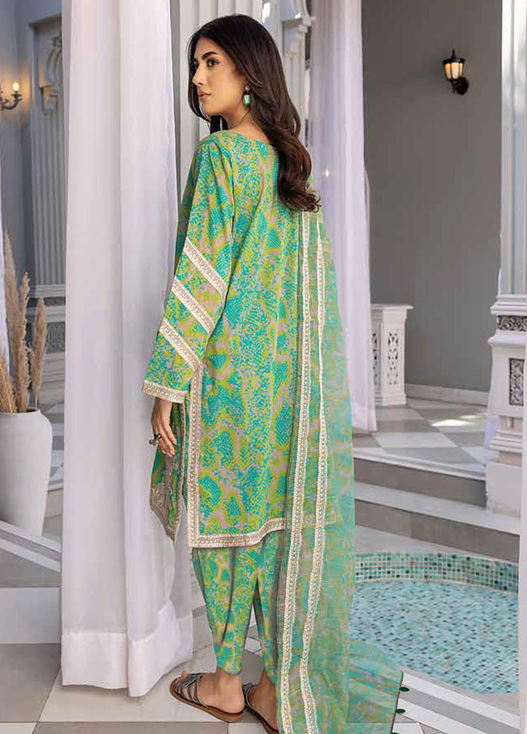 Sheen By Charizma Embroidered Lawn Suits Unstitched 3 Piece CRZ23SH SH-13 - Summer Collection