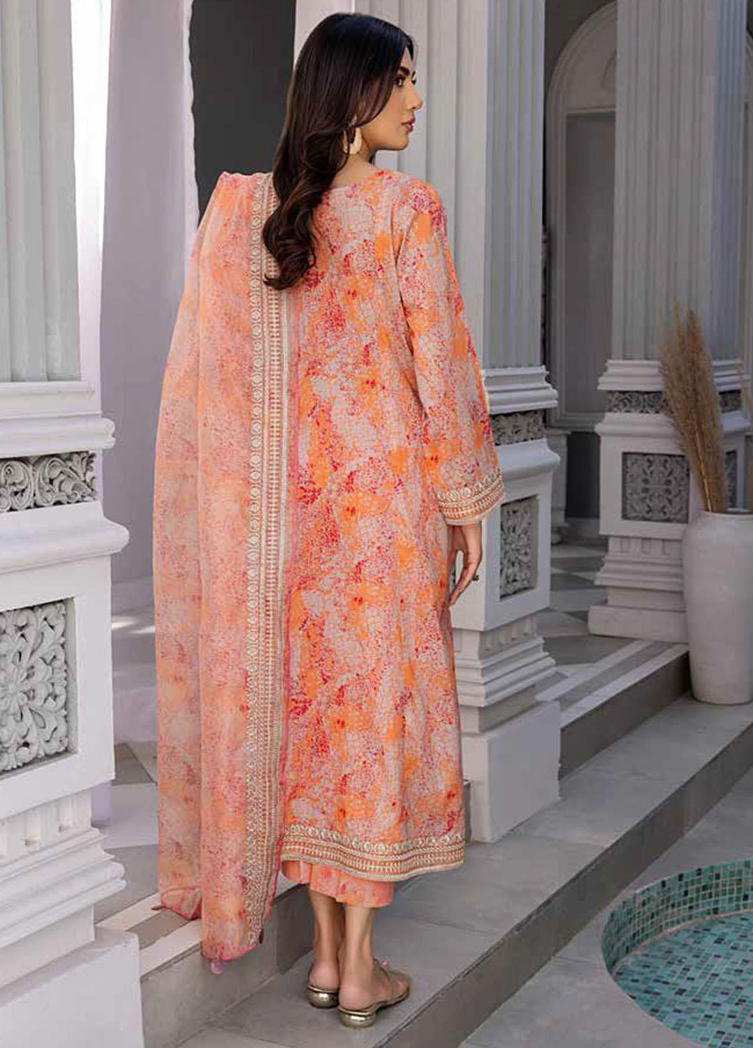 Sheen By Charizma Embroidered Lawn Suits Unstitched 3 Piece CRZ23SH SH-14 - Summer Collection