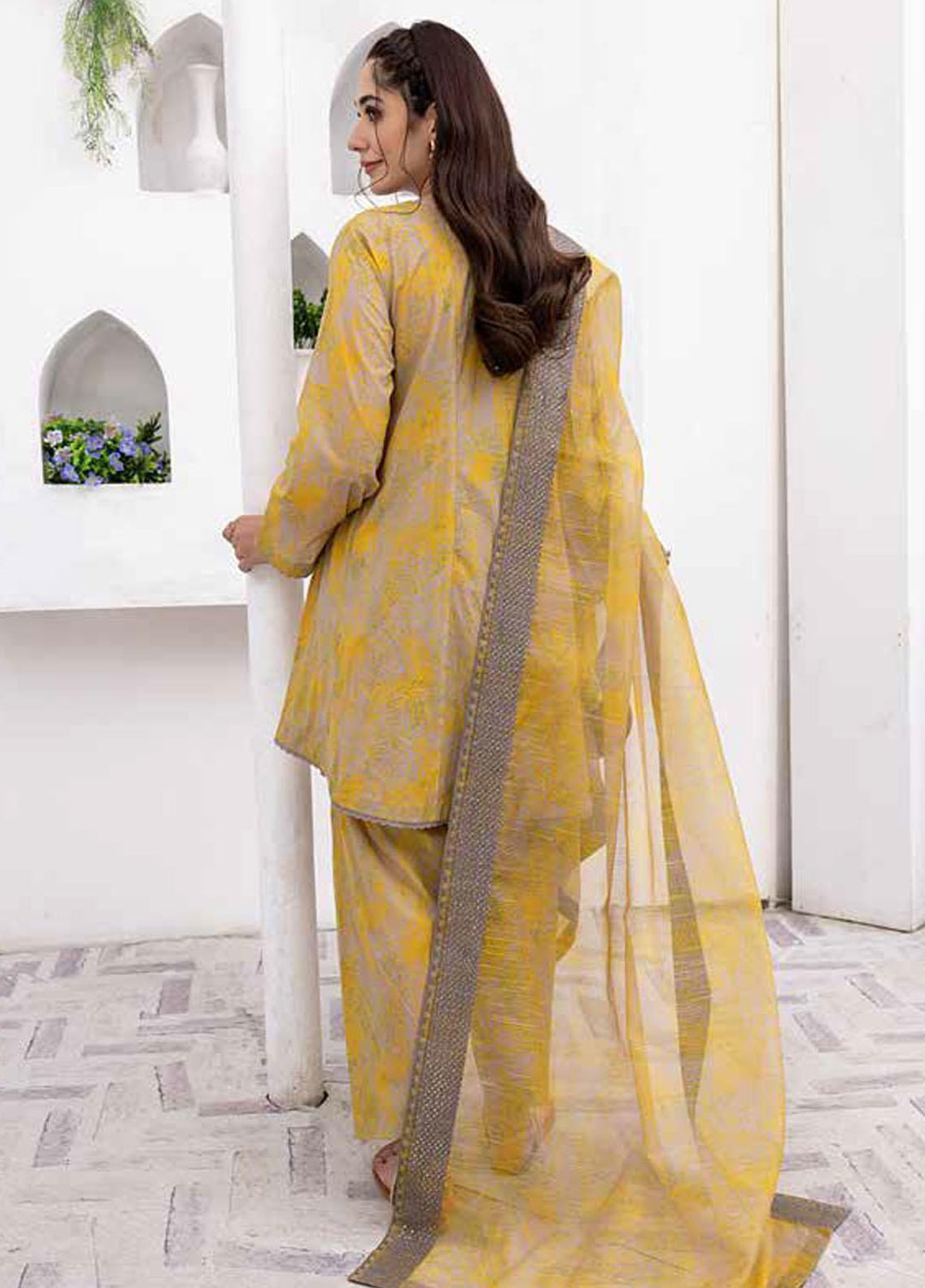 Sheen By Charizma Embroidered Lawn Suits Unstitched 3 Piece CRZ23SH SH-15 - Summer Collection
