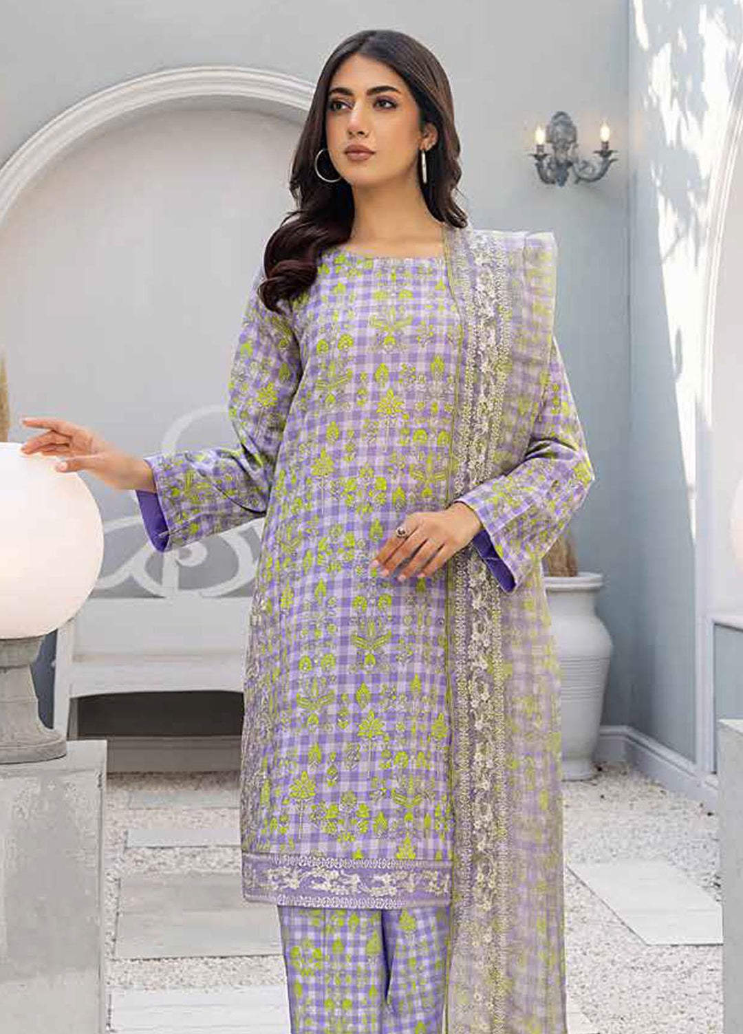 Sheen By Charizma Embroidered Lawn Suits Unstitched 3 Piece CRZ23SH SH-16 - Summer Collection