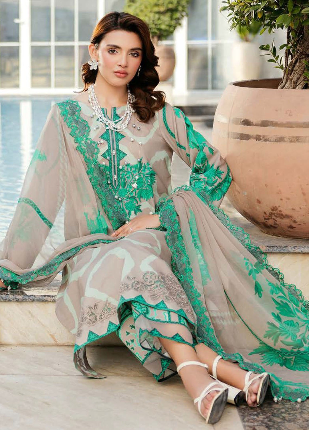Sheen by Charizma Embroidered Lawn Suits Unstitched 3 Piece CRZ25SS SH5-14 - Summer Collection