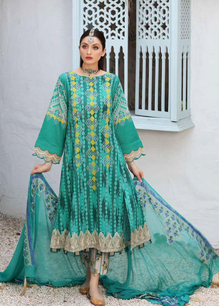 Sheen by Charizma Embroidered Lawn Suits Unstitched 3 Piece CRZ21-SH2 10A - Summer Collection
