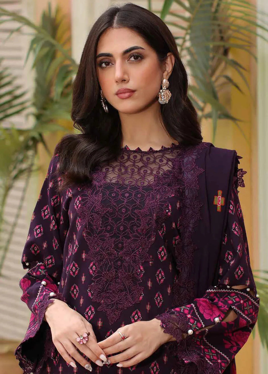 Sheen By Charizma Embroidered Linen Suit Unstitched 3 Piece CRZ24SW SHW4-01 - Winter Collection