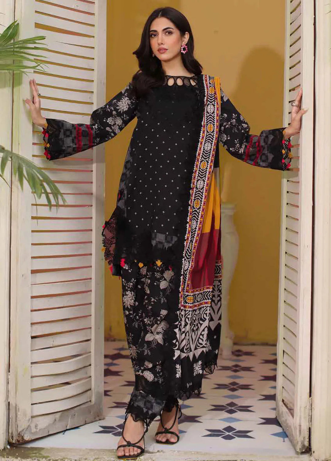 Sheen By Charizma Embroidered Linen Suit Unstitched 3 Piece CRZ24SW SHW4-03 - Winter Collection