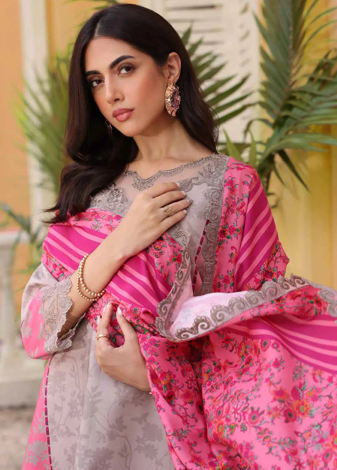 Sheen By Charizma Embroidered Linen Suit Unstitched 3 Piece CRZ24SW SHW4-04 - Winter Collection