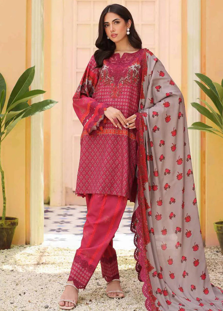 Sheen By Charizma Embroidered Linen Suit Unstitched 3 Piece CRZ24SW SHW4-06 - Winter Collection