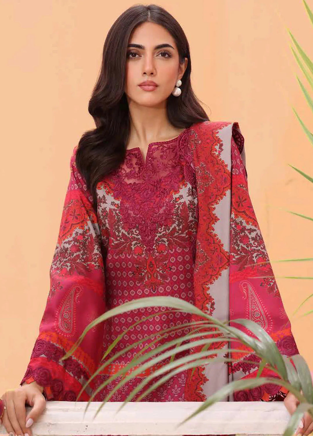 Sheen By Charizma Embroidered Linen Suit Unstitched 3 Piece CRZ24SW SHW4-06 - Winter Collection