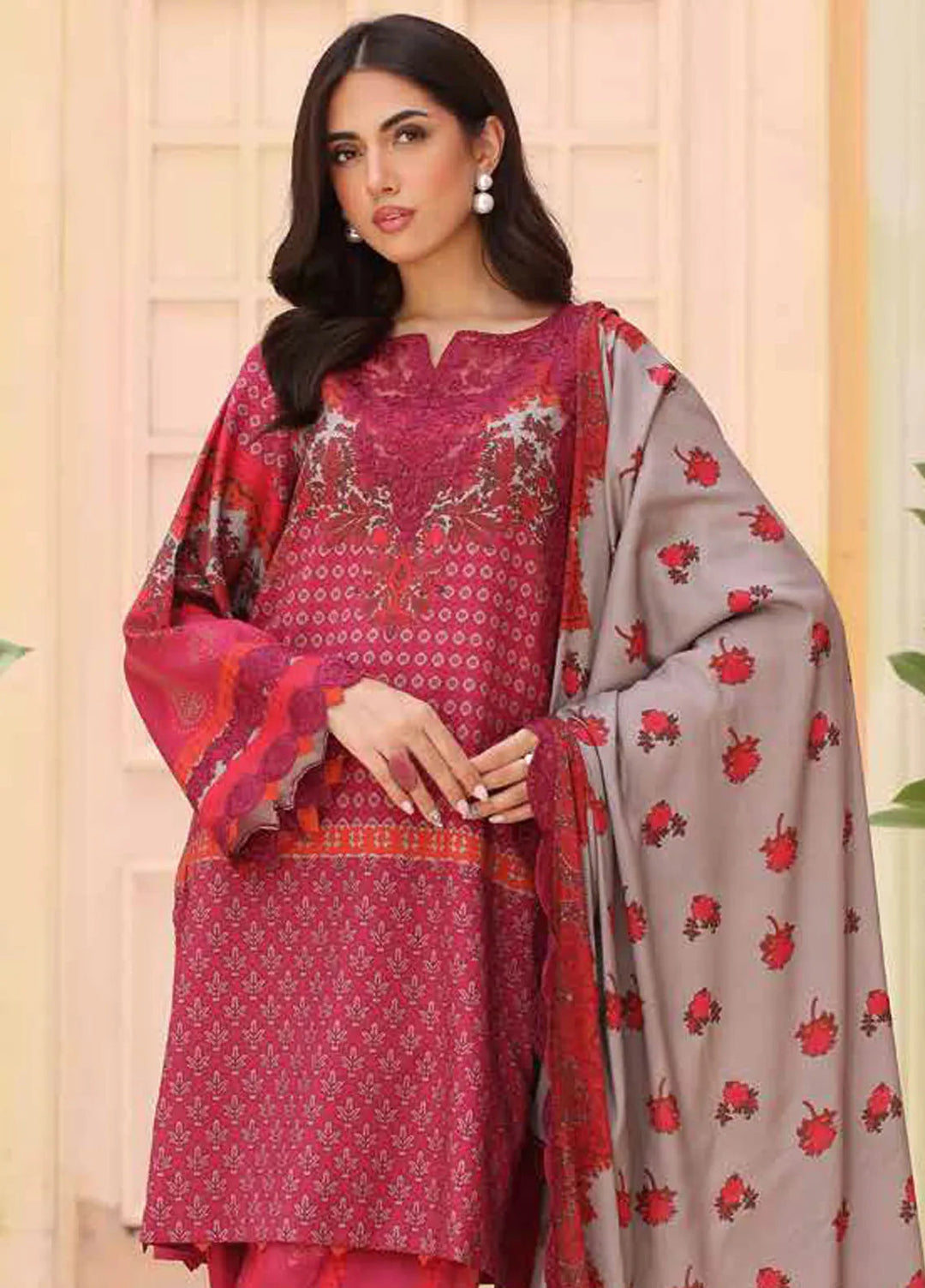 Sheen By Charizma Embroidered Linen Suit Unstitched 3 Piece CRZ24SW SHW4-06 - Winter Collection