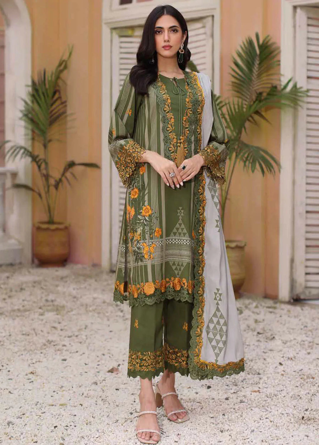 Sheen By Charizma Embroidered Linen Suit Unstitched 3 Piece CRZ24SW SHW4-07 - Winter Collection