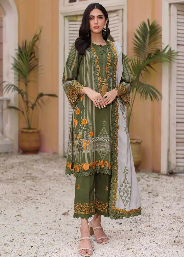 Sheen By Charizma Embroidered Linen Suit Unstitched 3 Piece CRZ24SW SHW4-07 - Winter Collection