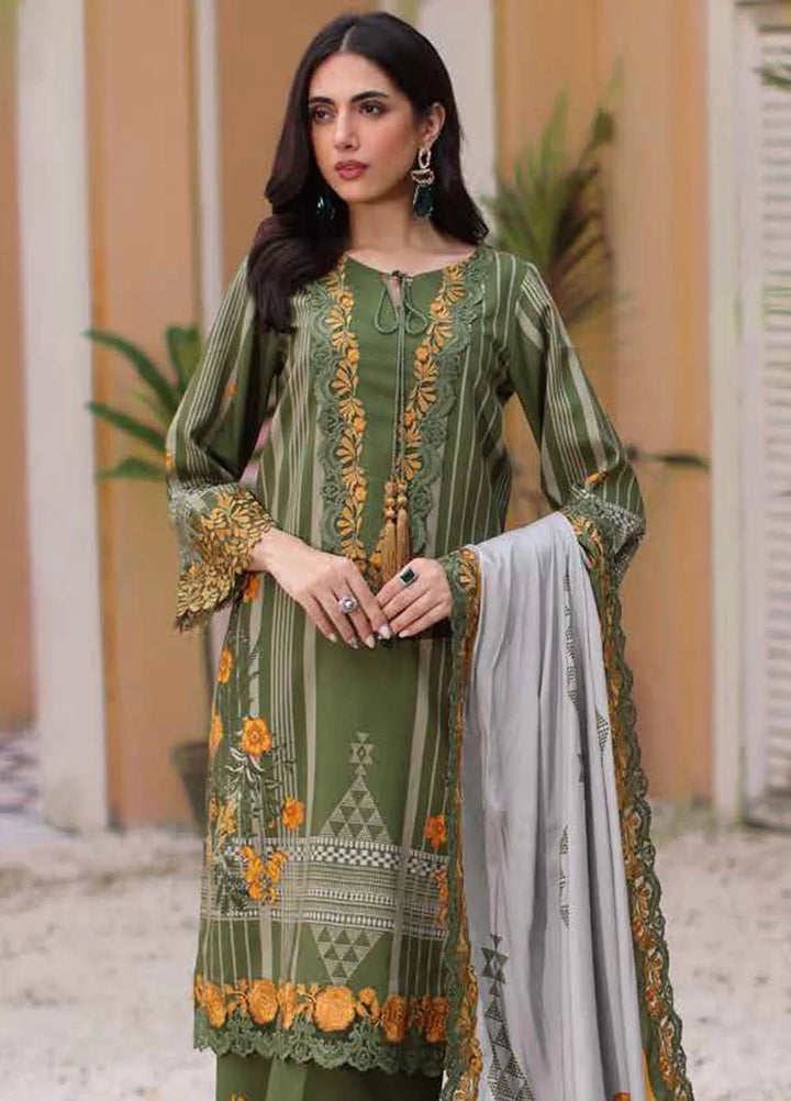 Sheen By Charizma Embroidered Linen Suit Unstitched 3 Piece CRZ24SW SHW4-07 - Winter Collection