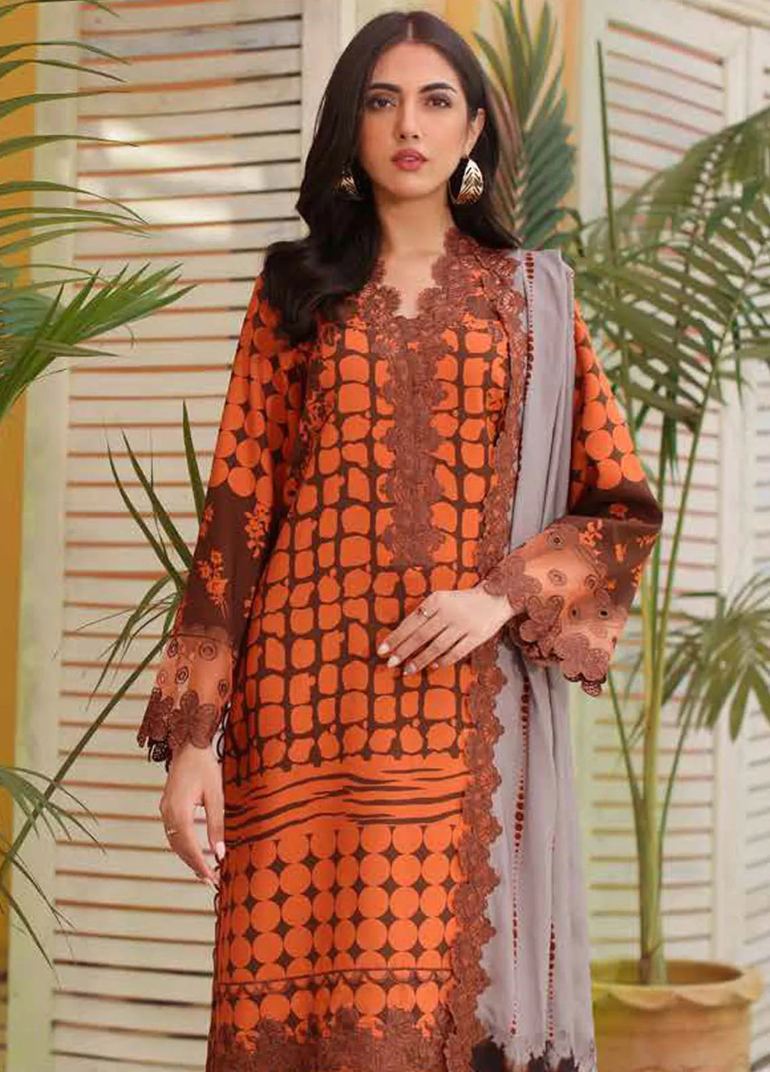 Sheen By Charizma Embroidered Linen Suit Unstitched 3 Piece CRZ24SW SHW4-08 - Winter Collection
