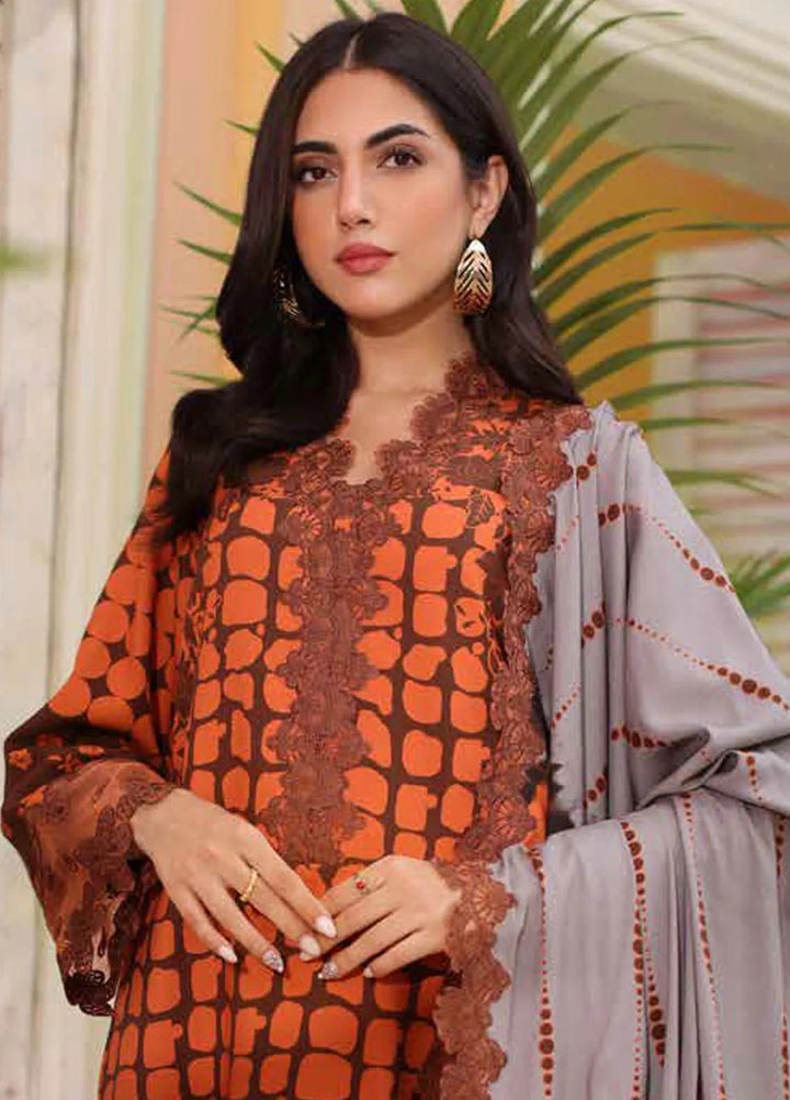 Sheen By Charizma Embroidered Linen Suit Unstitched 3 Piece CRZ24SW SHW4-08 - Winter Collection