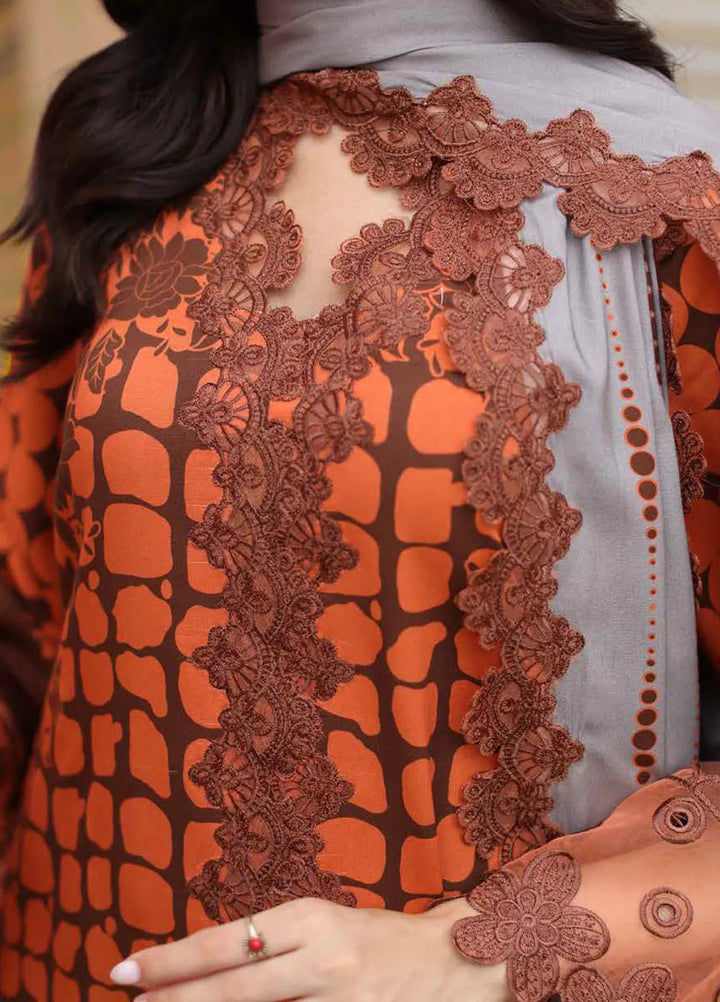 Sheen By Charizma Embroidered Linen Suit Unstitched 3 Piece CRZ24SW SHW4-08 - Winter Collection