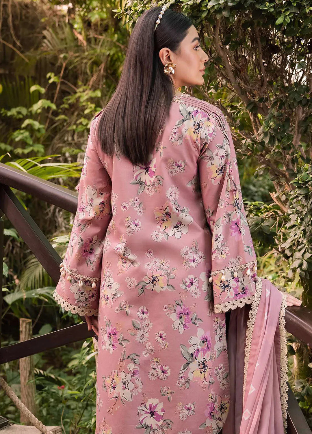 Sheen Prints By Alizeh Fashion Printed Lawn Suit Unstitched 3 Piece AFB24S2 6011-Camelia - Summer Collection