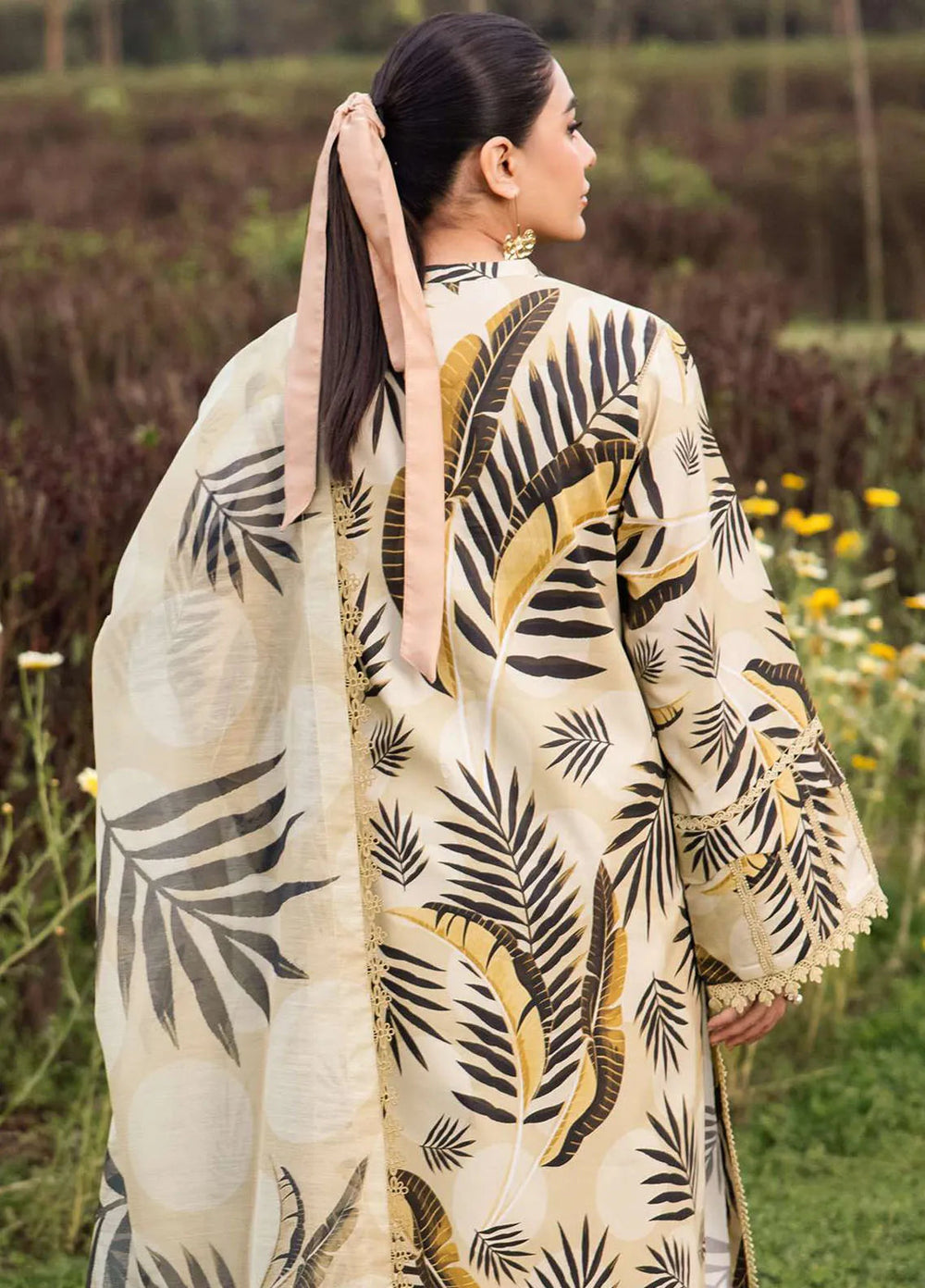 Sheen Prints By Alizeh Fashion Printed Lawn Suit Unstitched 3 Piece AFB24S2 6014-Daffodil - Summer Collection