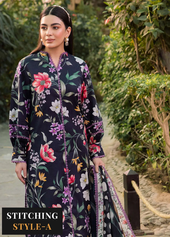 Sheen Prints By Alizeh Fashion Printed Lawn Suit Unstitched 3 Piece AFB24S2 6015-Viola - Summer Collection