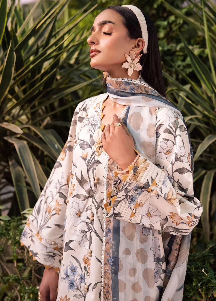 Sheen Prints By Alizeh Fashion Printed Lawn Suit Unstitched 3 Piece AFB24S2 6016-Gardenia - Summer Collection