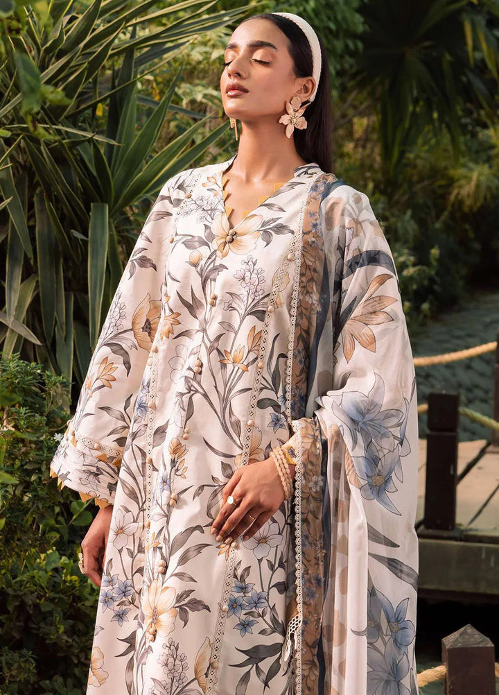 Sheen Prints By Alizeh Fashion Printed Lawn Suit Unstitched 3 Piece AFB24S2 6016-Gardenia - Summer Collection
