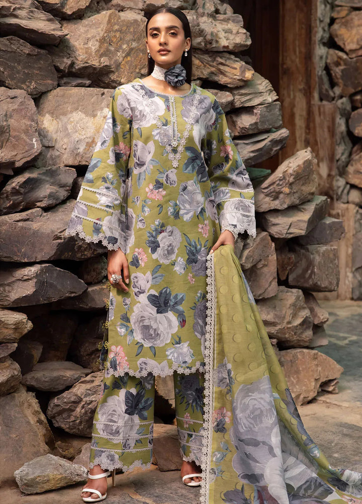 Sheen Prints By Alizeh Fashion Printed Lawn Suit Unstitched 3 Piece AFB24S2 6018-Jazmin - Summer Collection