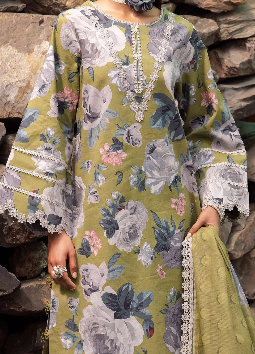 Sheen Prints By Alizeh Fashion Printed Lawn Suit Unstitched 3 Piece AFB24S2 6018-Jazmin - Summer Collection