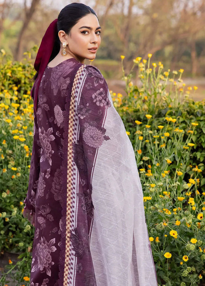 Sheen Prints By Alizeh Fashion Printed Lawn Suit Unstitched 3 Piece AFB24S2 6020-Aster - Summer Collection