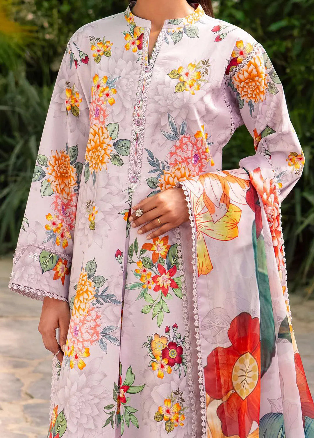 Sheen Prints By Alizeh Fashion Printed Lawn Suit Unstitched 3 Piece AFB24S2 6021-Fiona - Summer Collection
