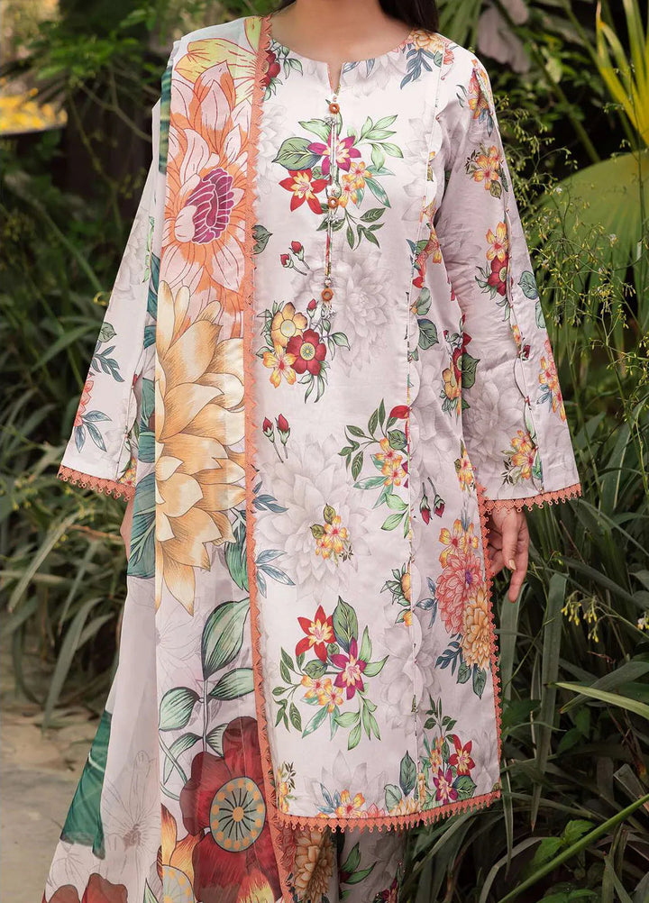 Sheen Prints By Alizeh Fashion Printed Lawn Suit Unstitched 3 Piece AFB24S2 6022-Orchid - Summer Collection