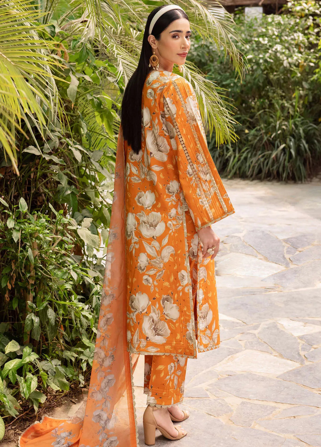 Sheen Prints By Alizeh Fashion Printed Lawn Suit Unstitched 3 Piece AFB24S2 6025-Sunflower - Summer Collection