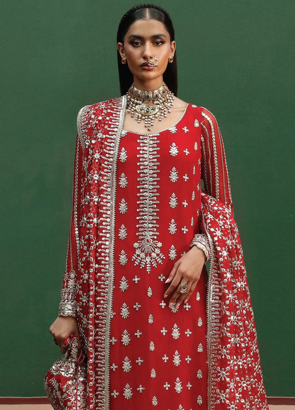 Shehnai By Afrozeh Embroidered Suit Unstitched 3 Piece AF24SW AFS-24-02 Nishat - Formal Collection