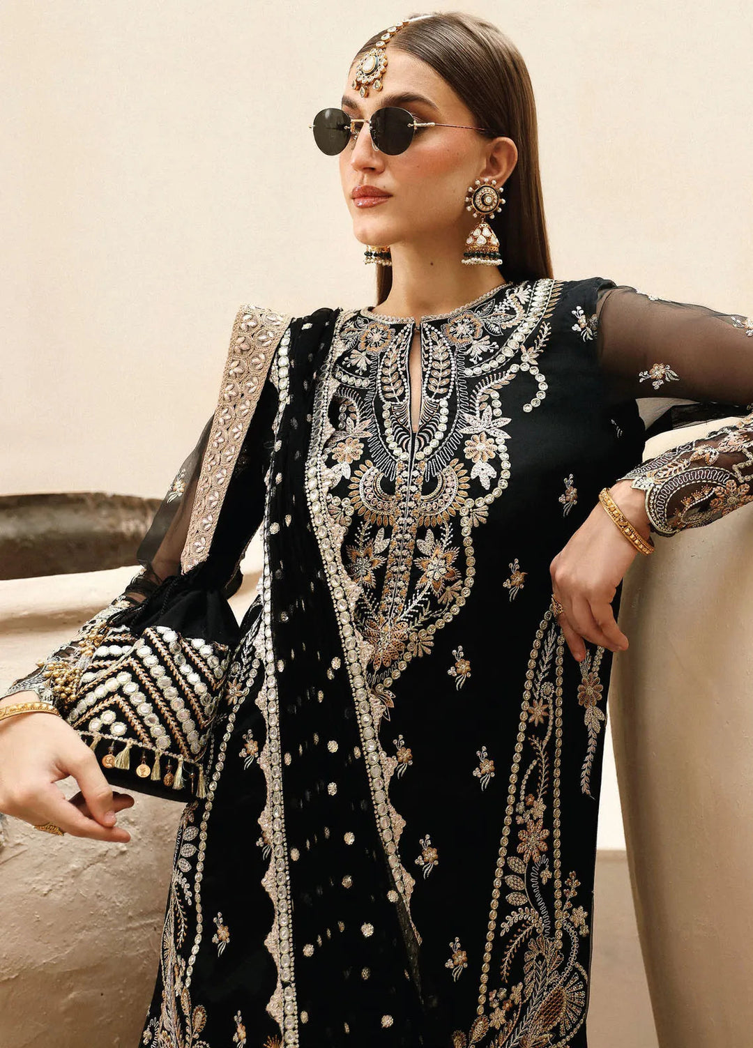 Shehnai By Afrozeh Embroidered Suit Unstitched 3 Piece AF24SW AFS-24-03 Reshma - Formal Collection