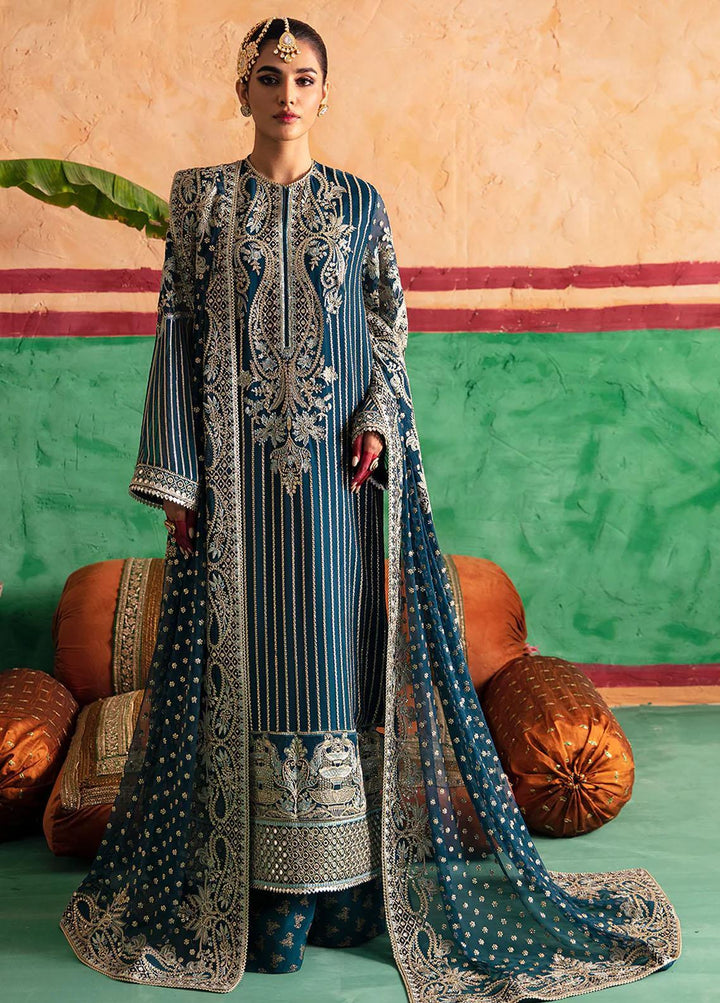 Shehnai by Afrozeh Embroidered Chiffon Suits Unstitched 3 Piece AF23WF Amal - Wedding Formal Collection