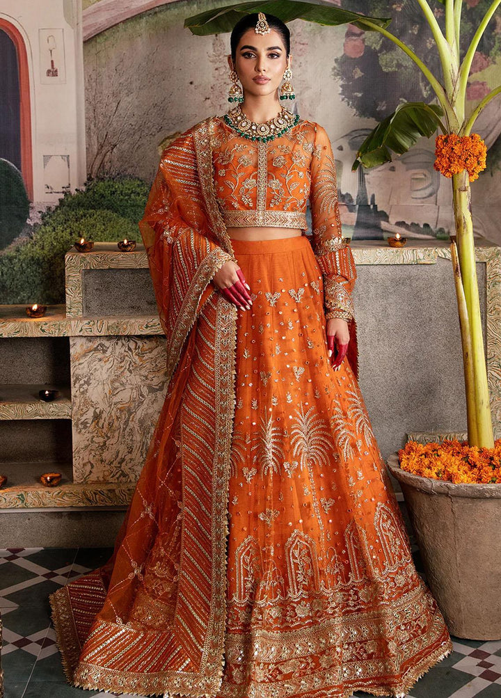 Shehnai by Afrozeh Embroidered Net Suits Unstitched 3 Piece AF23WF Dilaab - Wedding Formal Collection