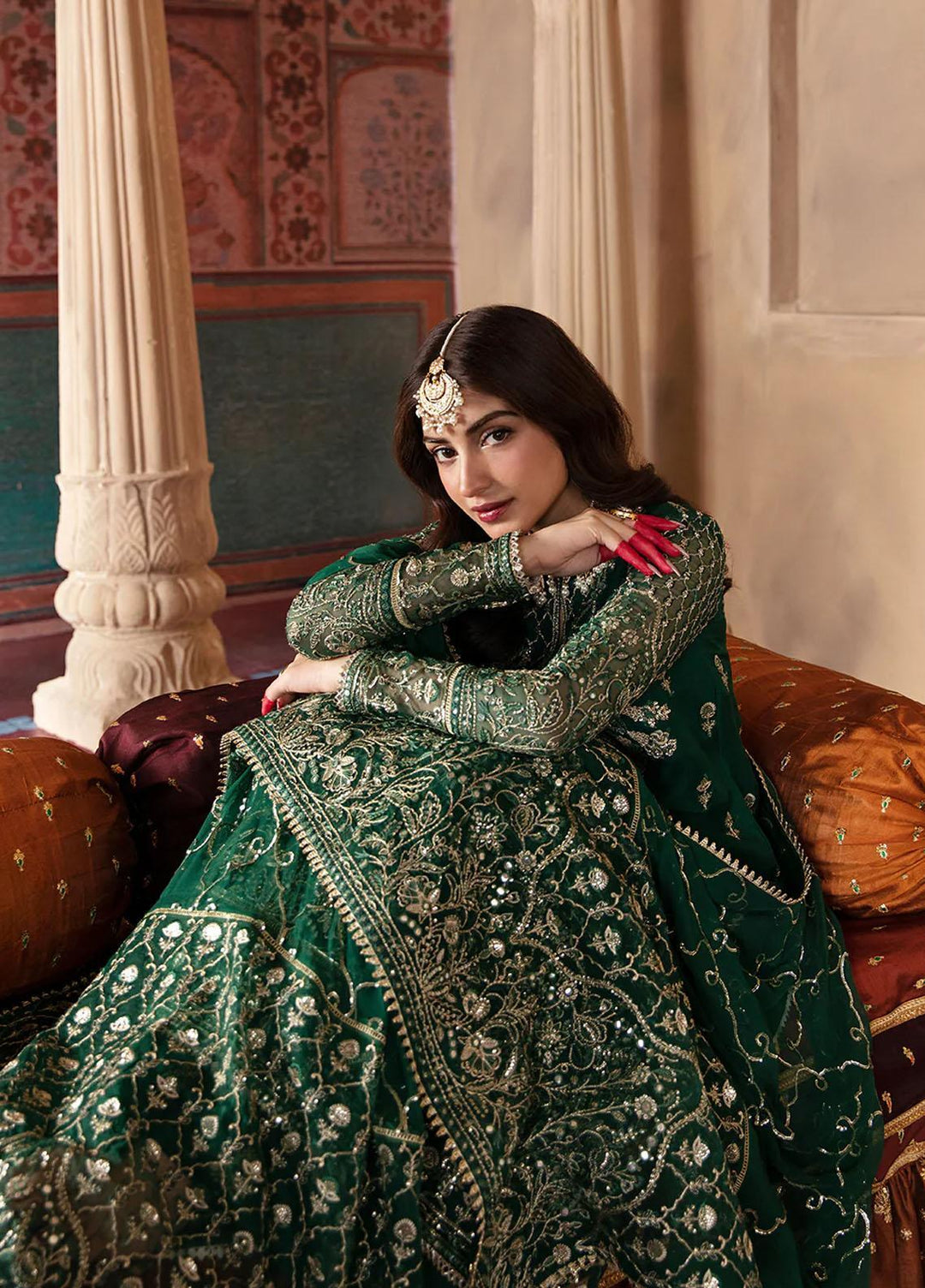 Shehnai by Afrozeh Embroidered Chiffon Suits Unstitched 3 Piece AF23WF Dilsaz - Wedding Formal Collection